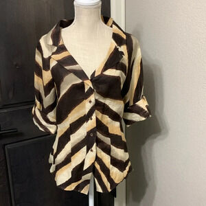 LAFAYETTE 148 Linen Top Sz 6